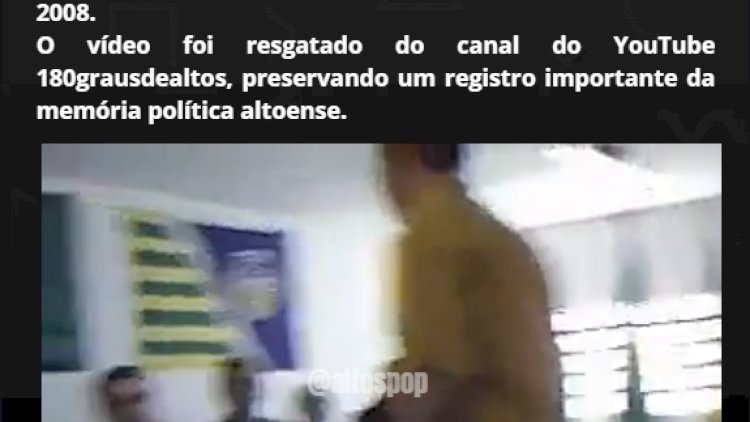 Há 18 anos, Altos vivia solenidade de diplomação dos eleitos de 2008
