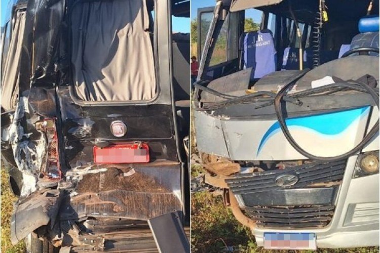 Acidente entre micro-ônibus e van deixa feridos na zona rural de Luís Correia​‌​