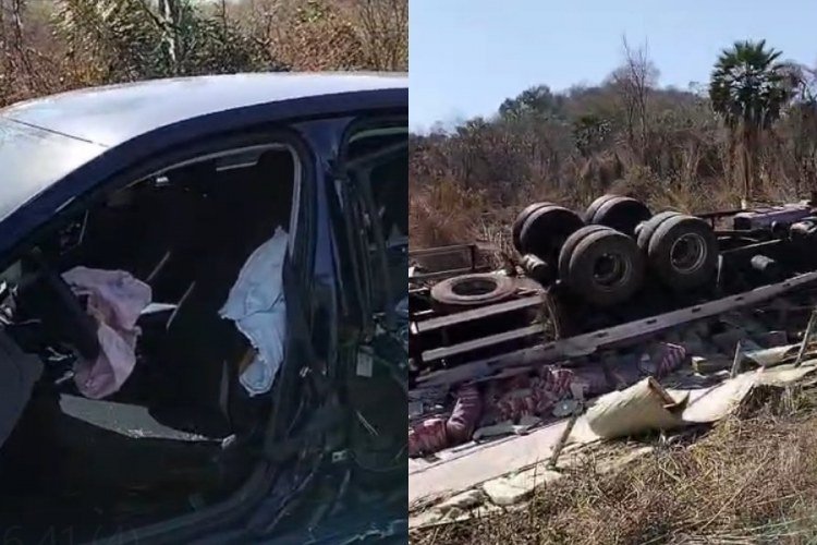 Acidente na BR-316 deixa motorista morto após tombamento de caminhão em Monsenhor Gil​‌​