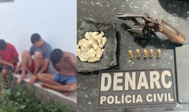 Três homens são presos por tráfico de drogas em Altos, Piauí​‌​