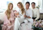 Cesar Filho e Elaine Mickely celebram chegada da neta Luiza com emoção​‌​